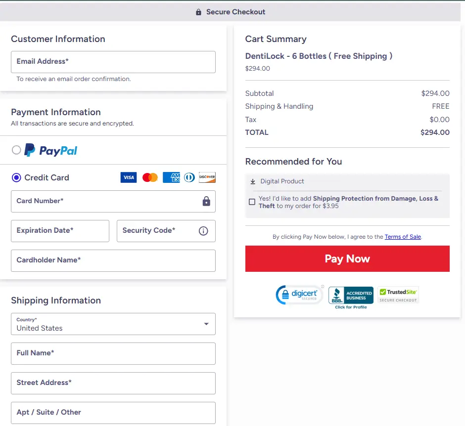 DentiLock-Secure-Checkout